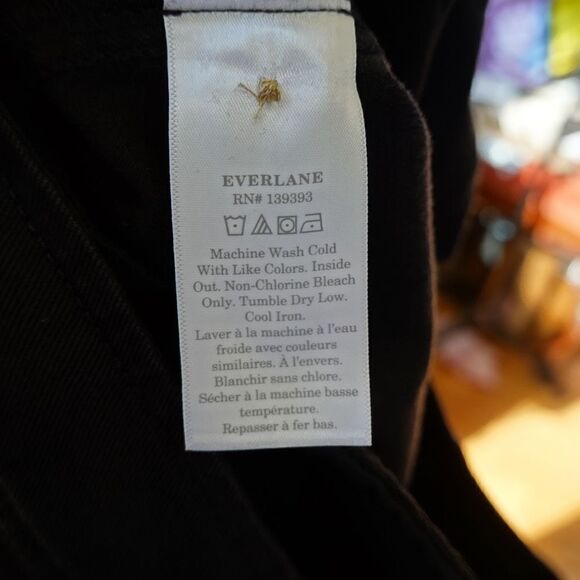 Everlane The Relaxed Chino Black Size 0 NWT - Picture 11 of 12